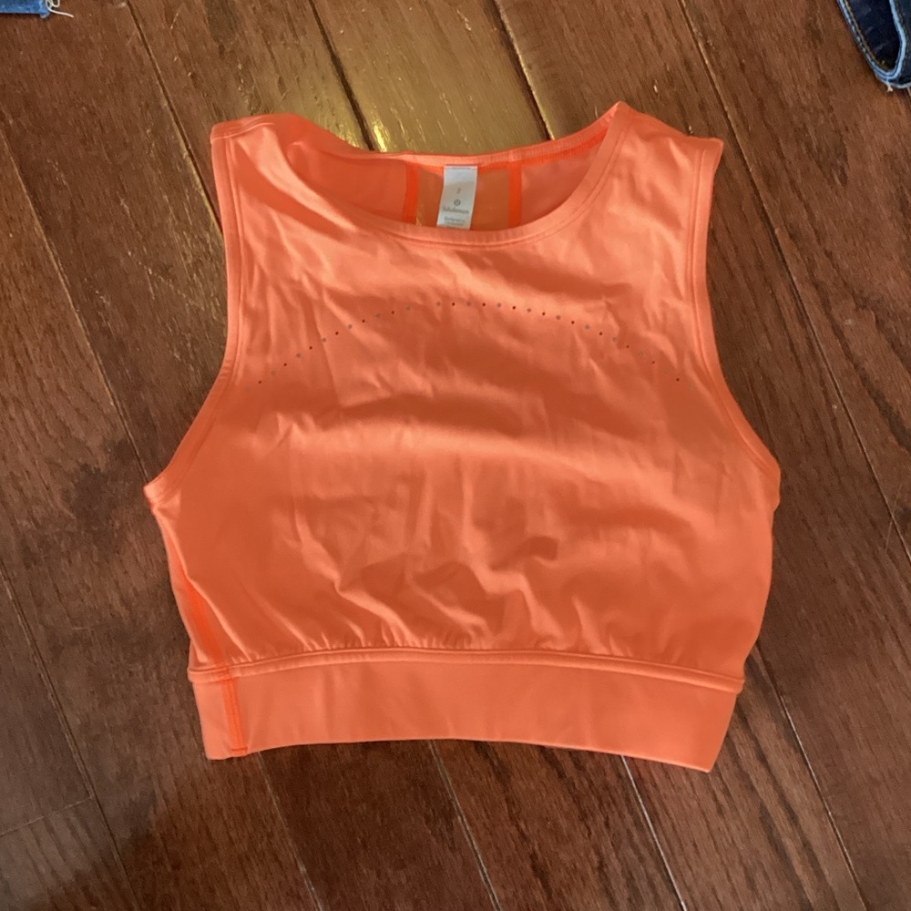 Orange Sleeveless Women's crop Top
